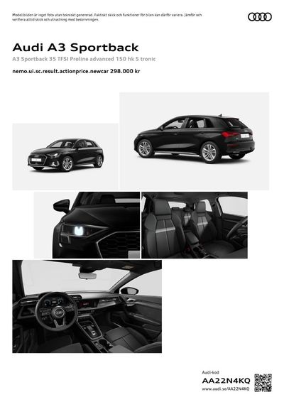 Audi-katalog i Halmstad | Audi A3 Sportback | 2024-05-11 - 2025-05-11