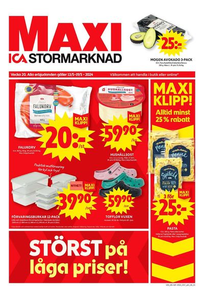 ICA Maxi-katalog i Fågelvikshöjden | ICA Maxi Erbjudanden | 2024-05-12 - 2024-05-26