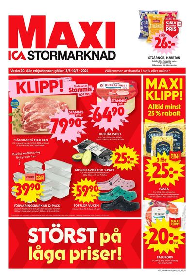 Erbjudanden av Matbutiker i Torshälla | ICA Maxi Erbjudanden de ICA Maxi | 2024-05-12 - 2024-05-26