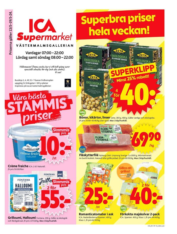 ICA Supermarket-katalog i Stockholm | ICA Supermarket Erbjudanden | 2024-05-13 - 2024-05-19