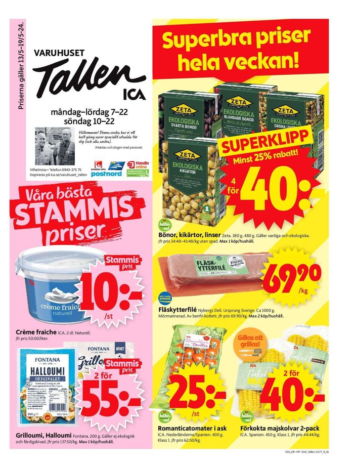 ICA Supermarket-katalog i Vilhelmina | ICA Supermarket Erbjudanden | 2024-05-13 - 2024-05-19