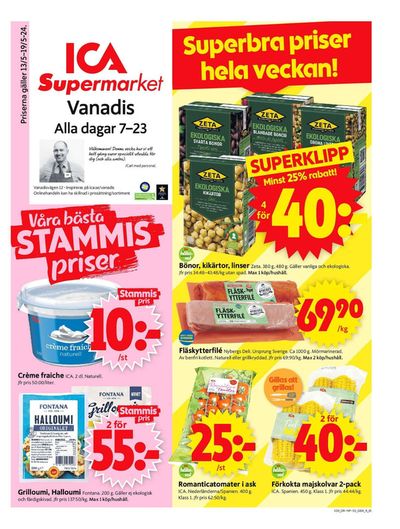 ICA Supermarket-katalog i Tranholmen | ICA Supermarket Erbjudanden | 2024-05-13 - 2024-05-19