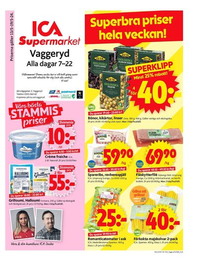 ICA Supermarket-katalog i Vaggeryd | ICA Supermarket Erbjudanden | 2024-05-13 - 2024-05-19