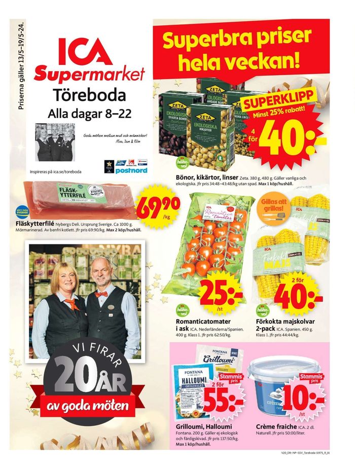 ICA Supermarket-katalog i Töreboda | ICA Supermarket Erbjudanden | 2024-05-13 - 2024-05-19