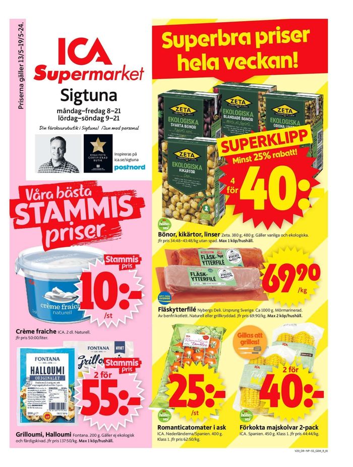 ICA Supermarket-katalog i Sigtuna | ICA Supermarket Erbjudanden | 2024-05-13 - 2024-05-19