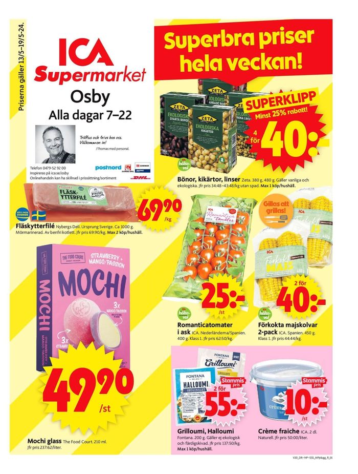ICA Supermarket-katalog i Osby | ICA Supermarket Erbjudanden | 2024-05-13 - 2024-05-19