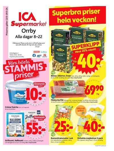 ICA Supermarket-katalog i Segmon | ICA Supermarket Erbjudanden | 2024-05-13 - 2024-05-19