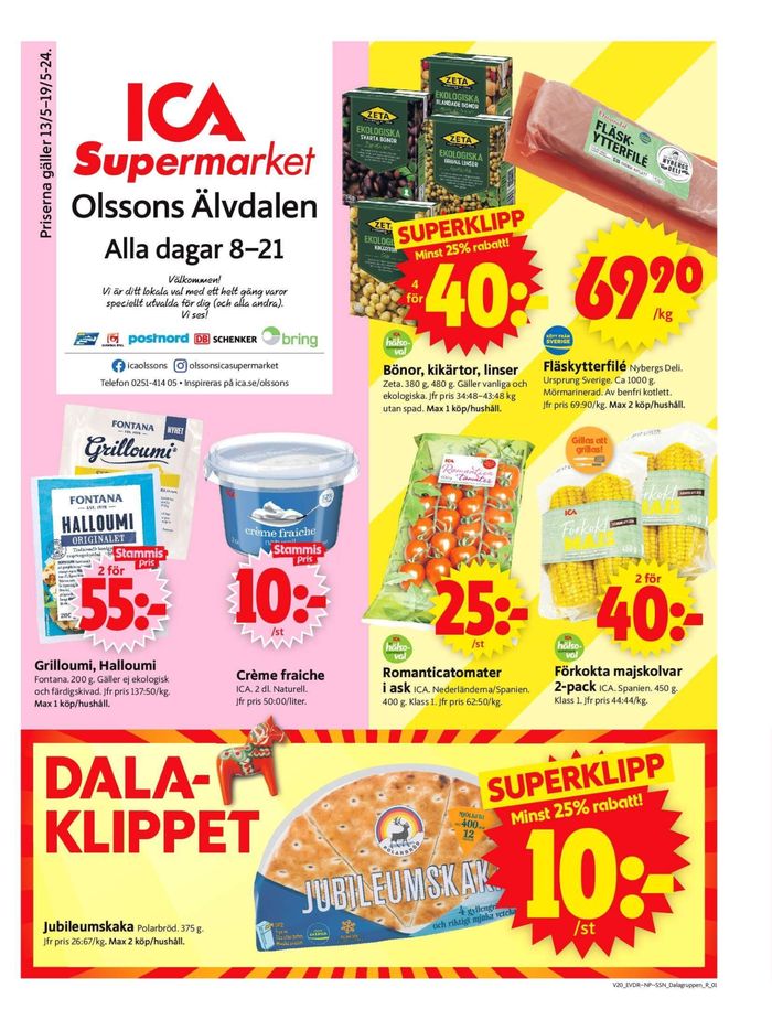 ICA Supermarket-katalog i Älvdalen | ICA Supermarket Erbjudanden | 2024-05-13 - 2024-05-19