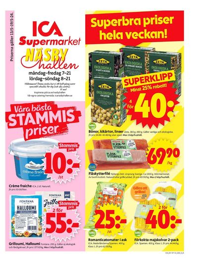 ICA Supermarket-katalog i Fellingsbro | ICA Supermarket Erbjudanden | 2024-05-13 - 2024-05-19