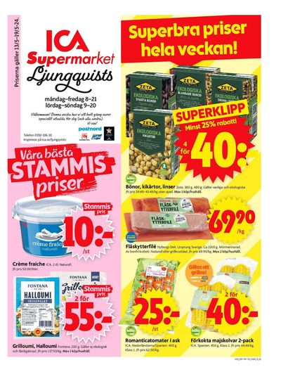 ICA Supermarket-katalog i Sandhem | ICA Supermarket Erbjudanden | 2024-05-13 - 2024-05-19