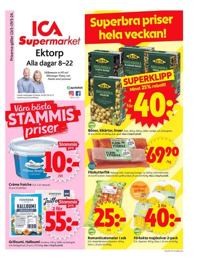 Erbjudanden av Matbutiker i Saltsjöbaden | ICA Supermarket Erbjudanden de ICA Supermarket | 2024-05-13 - 2024-05-19