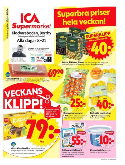 ICA Supermarket-katalog i Glemmingebro | ICA Supermarket Erbjudanden | 2024-05-13 - 2024-05-19