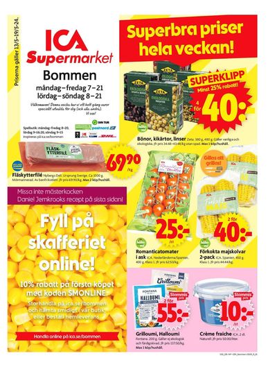 ICA Supermarket-katalog i Njurundabommen | ICA Supermarket Erbjudanden | 2024-05-13 - 2024-05-19