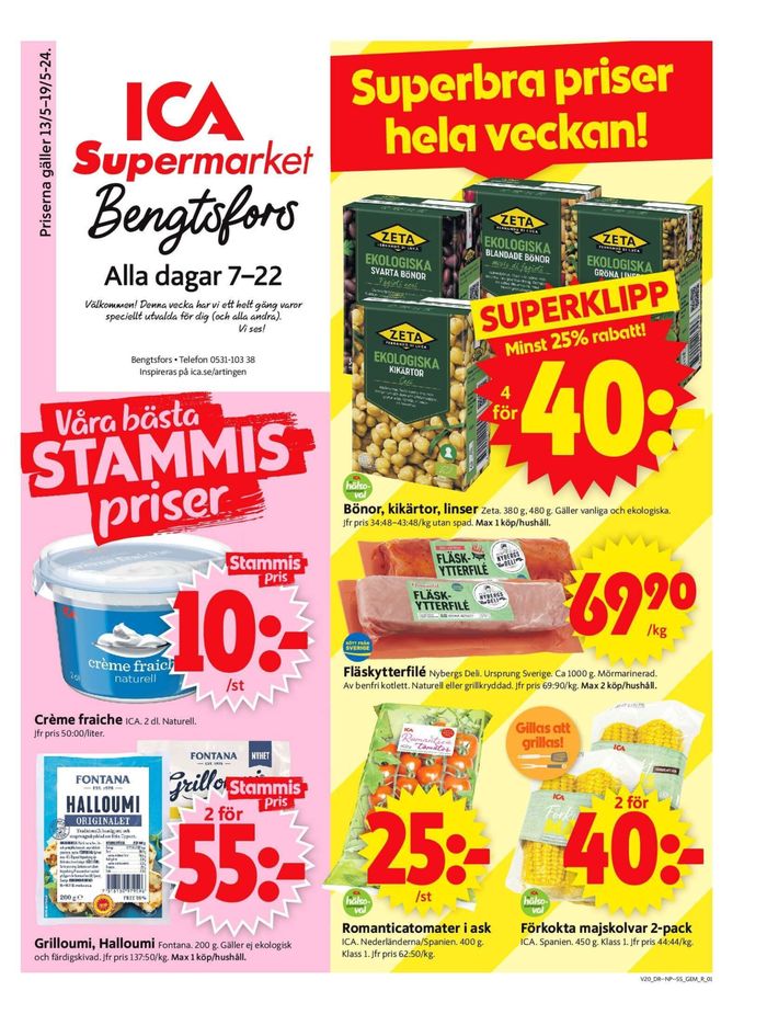ICA Supermarket-katalog i Bengtsfors | ICA Supermarket Erbjudanden | 2024-05-13 - 2024-05-19