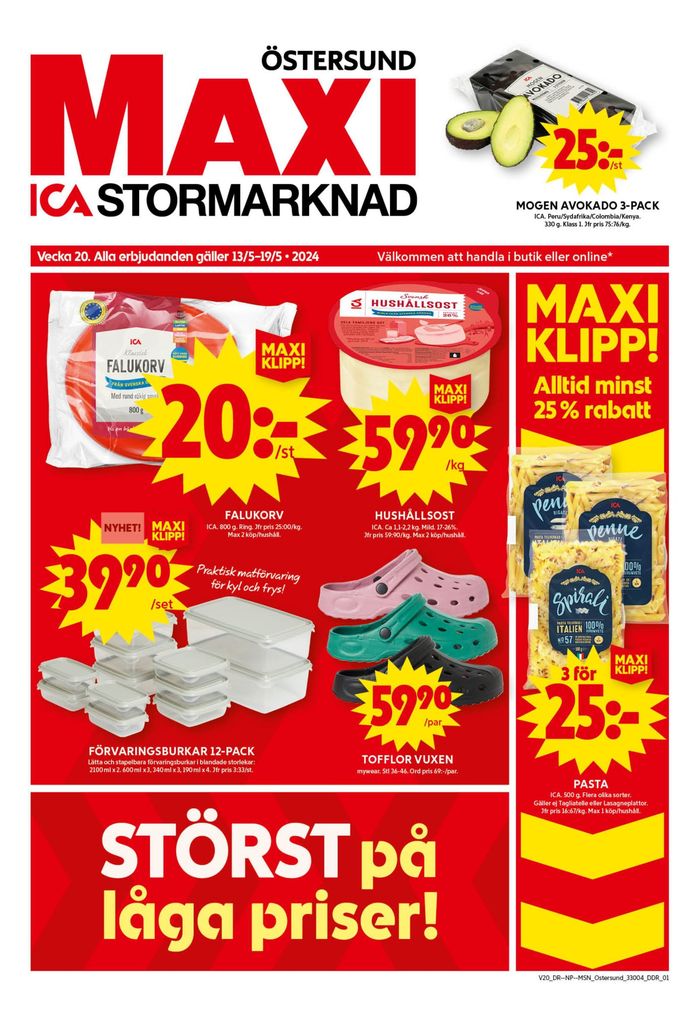 ICA Maxi-katalog i Östersund | ICA Maxi Erbjudanden | 2024-05-13 - 2024-05-19