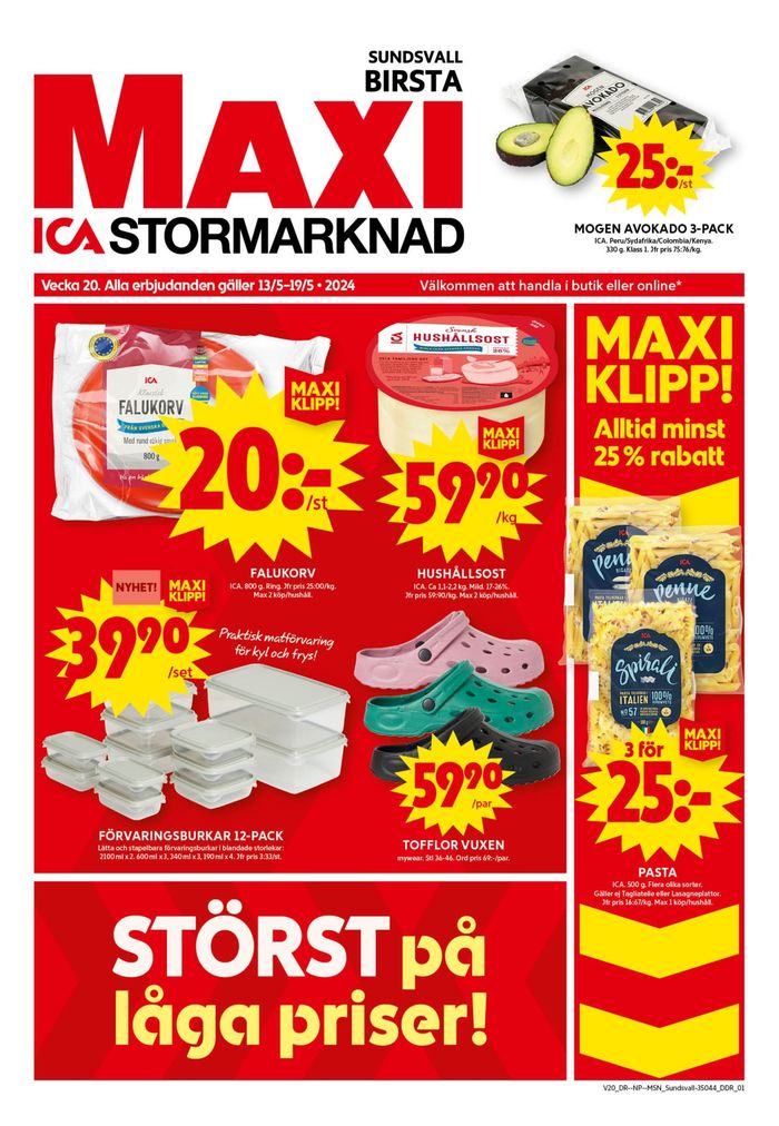 ICA Maxi-katalog i Sundsvall | ICA Maxi Erbjudanden | 2024-05-13 - 2024-05-19