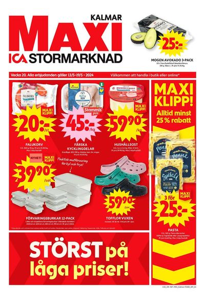 ICA Maxi-katalog i Kalmar | ICA Maxi Erbjudanden | 2024-05-13 - 2024-05-19