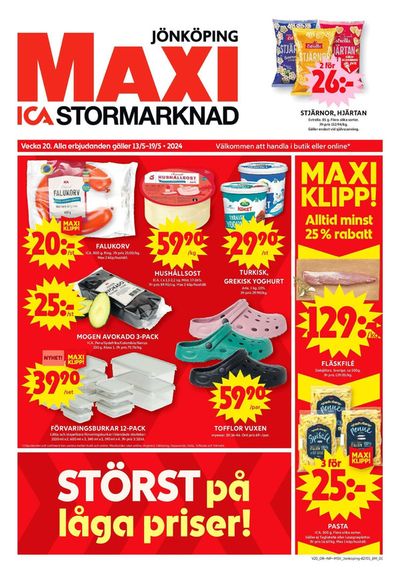 Erbjudanden av Matbutiker i Jönköping | ICA Maxi Erbjudanden de ICA Maxi | 2024-05-13 - 2024-05-19