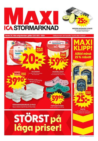 Erbjudanden av Matbutiker i Haparanda | ICA Maxi Erbjudanden de ICA Maxi | 2024-05-13 - 2024-05-19