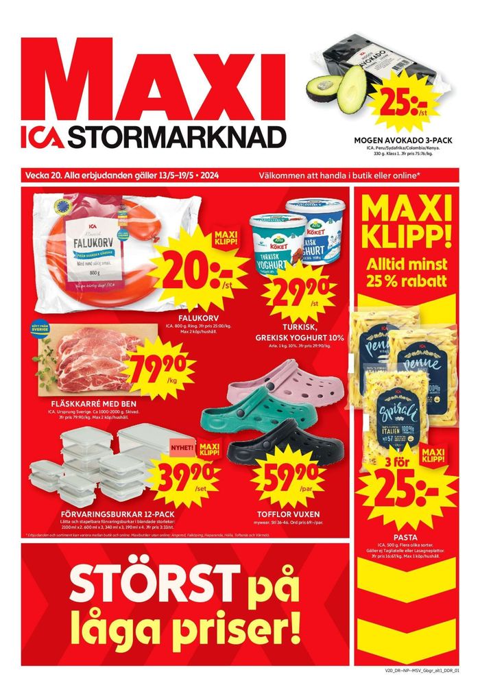 ICA Maxi-katalog i Göteborg | ICA Maxi Erbjudanden | 2024-05-13 - 2024-05-19