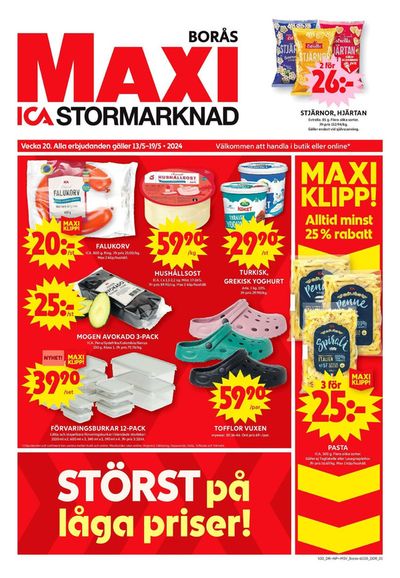 Erbjudanden av Matbutiker i Borås | ICA Maxi Erbjudanden de ICA Maxi | 2024-05-13 - 2024-05-19