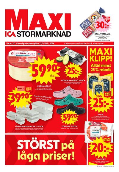 ICA Maxi-katalog i Fjäkelmyra och Åby | ICA Maxi Erbjudanden | 2024-05-13 - 2024-05-19