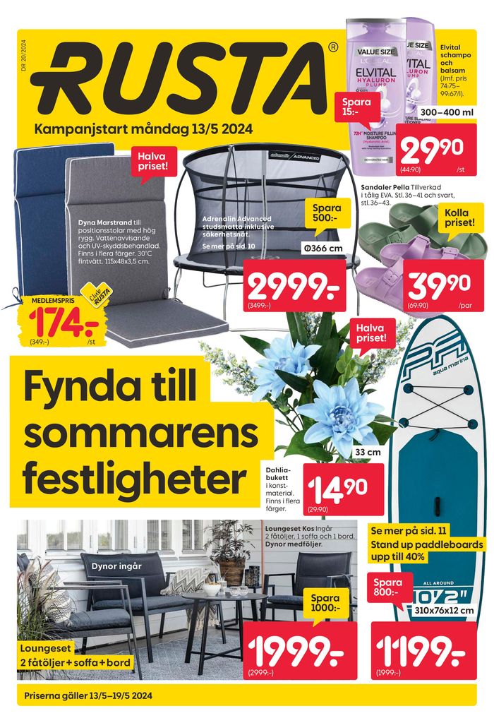 Rusta-katalog i Göteborg | Rusta reklambad | 2024-05-13 - 2024-05-27