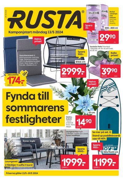 Erbjudanden av Möbler och Inredning i Kallinge | Rusta reklambad de Rusta | 2024-05-13 - 2024-05-27
