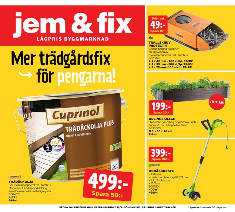 Jem&Fix-katalog i Sjöbo (Skåne) | Jem&Fix reklamblad | 2024-05-12 - 2024-05-19