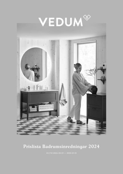 Erbjudanden av Möbler och Inredning i Herrljunga | Prislista badrum 2024 de Vedum | 2024-05-13 - 2024-05-27