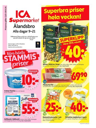 ICA Supermarket-katalog i Härnösand | ICA Supermarket Erbjudanden | 2024-05-13 - 2024-05-19
