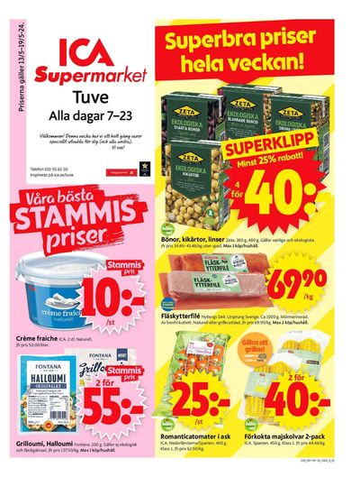ICA Supermarket-katalog i Björlanda | ICA Supermarket Erbjudanden | 2024-05-13 - 2024-05-19