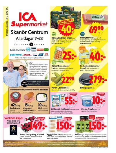 ICA Supermarket-katalog i Skanör med Falsterbo | ICA Supermarket Erbjudanden | 2024-05-13 - 2024-05-19