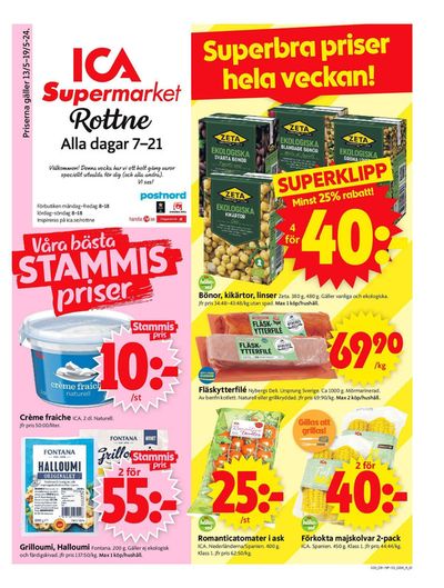 ICA Supermarket-katalog i Rottne | ICA Supermarket Erbjudanden | 2024-05-13 - 2024-05-19