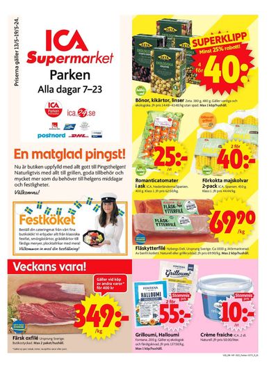 ICA Supermarket-katalog i Ekeby (Örebro) | ICA Supermarket Erbjudanden | 2024-05-13 - 2024-05-19