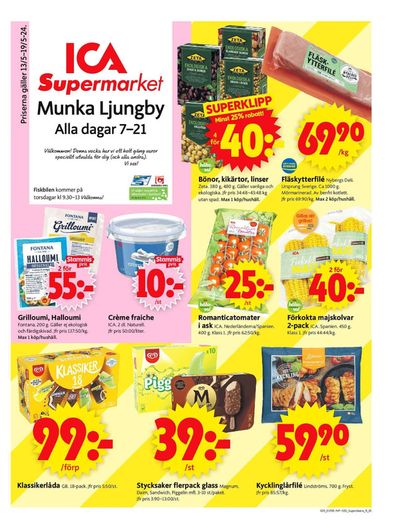 ICA Supermarket-katalog i Munka-Ljungby | ICA Supermarket Erbjudanden | 2024-05-13 - 2024-05-19