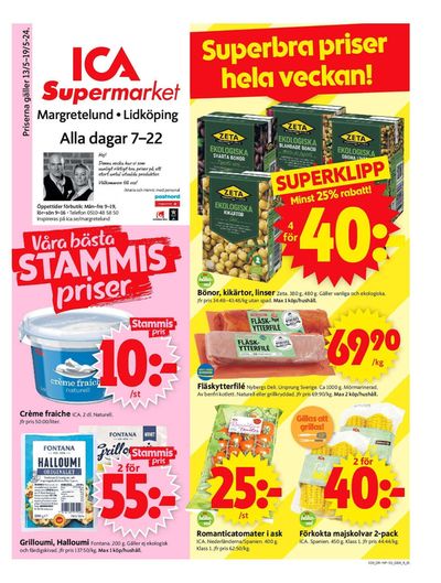 ICA Supermarket-katalog i Kvänum | ICA Supermarket Erbjudanden | 2024-05-13 - 2024-05-19