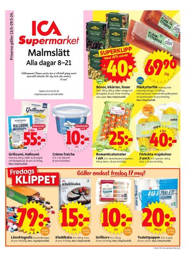 ICA Supermarket-katalog i Sättuna | ICA Supermarket Erbjudanden | 2024-05-13 - 2024-05-19