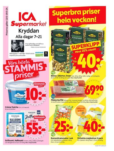 ICA Supermarket-katalog i Blidö | ICA Supermarket Erbjudanden | 2024-05-13 - 2024-05-19
