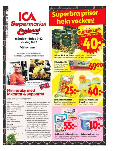 Erbjudanden av Matbutiker i Stockholm | ICA Supermarket Erbjudanden de ICA Supermarket | 2024-05-13 - 2024-05-19