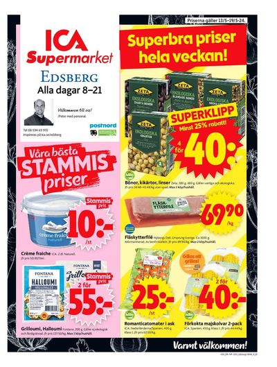 ICA Supermarket-katalog i Sollentuna | ICA Supermarket Erbjudanden | 2024-05-13 - 2024-05-19