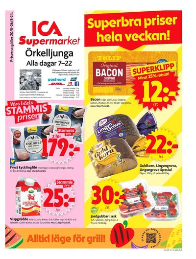 Erbjudanden av Matbutiker i Hishult | ICA Supermarket Erbjudanden de ICA Supermarket | 2024-05-20 - 2024-05-26