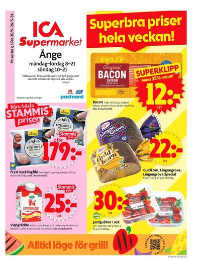 Erbjudanden av Matbutiker i Ånge | ICA Supermarket Erbjudanden de ICA Supermarket | 2024-05-20 - 2024-05-26