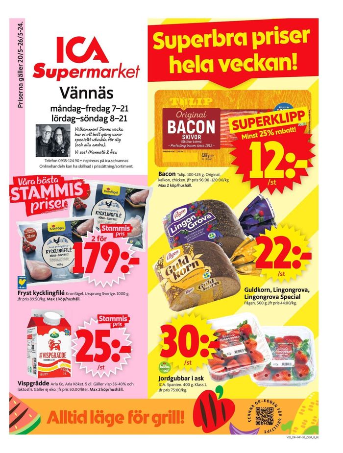 ICA Supermarket-katalog i Vännäs | ICA Supermarket Erbjudanden | 2024-05-20 - 2024-05-26