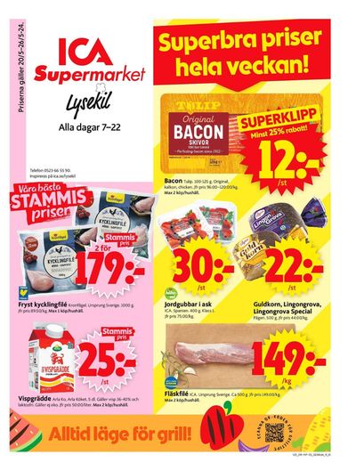 Erbjudanden av Matbutiker i Kungshamn | ICA Supermarket Erbjudanden de ICA Supermarket | 2024-05-20 - 2024-05-26