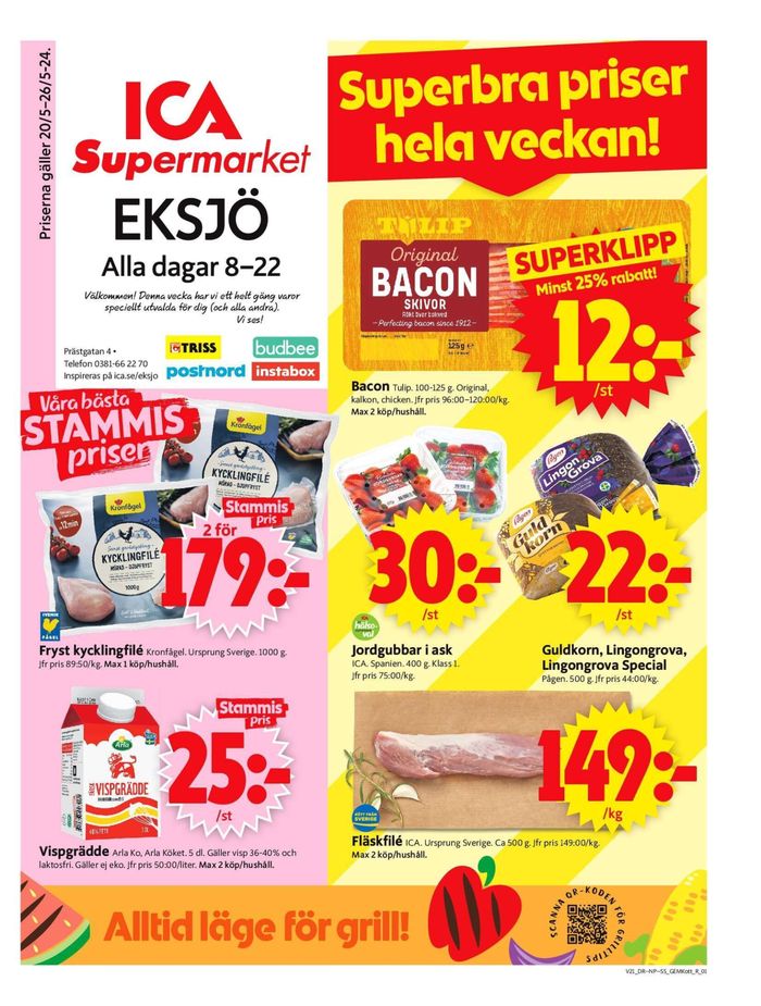 ICA Supermarket-katalog i Eksjö | ICA Supermarket Erbjudanden | 2024-05-20 - 2024-05-26