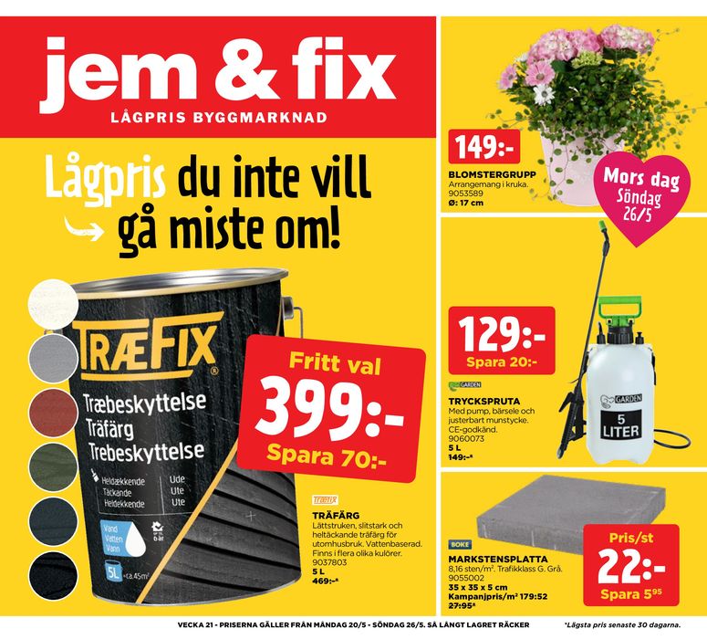 Jem&Fix-katalog i Torsby (Värmland) | Jem&Fix reklamblad | 2024-05-19 - 2024-05-26