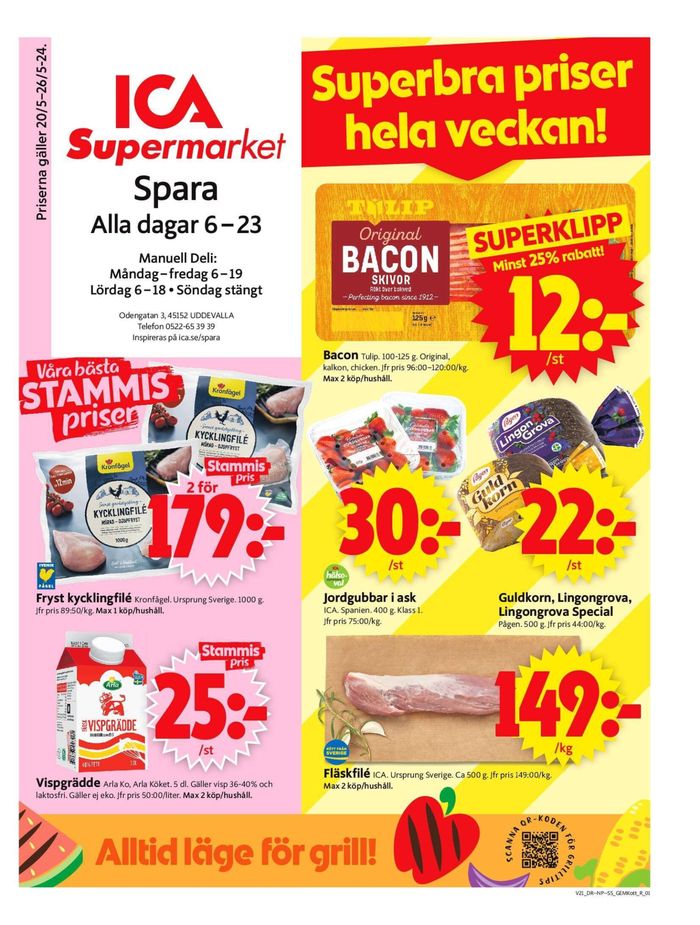 ICA Supermarket-katalog i Uddevalla | ICA Supermarket Erbjudanden | 2024-05-20 - 2024-05-26
