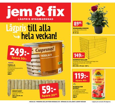 Jem&Fix-katalog i Malmslätt | Jem&Fix reklamblad | 2024-05-26 - 2024-06-02