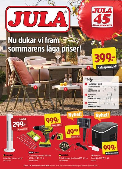 Jula-katalog i Hästveda | Jula reklamblad | 2024-05-31 - 2024-06-14